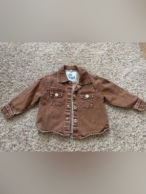 Brown Kids' Denim Jacket